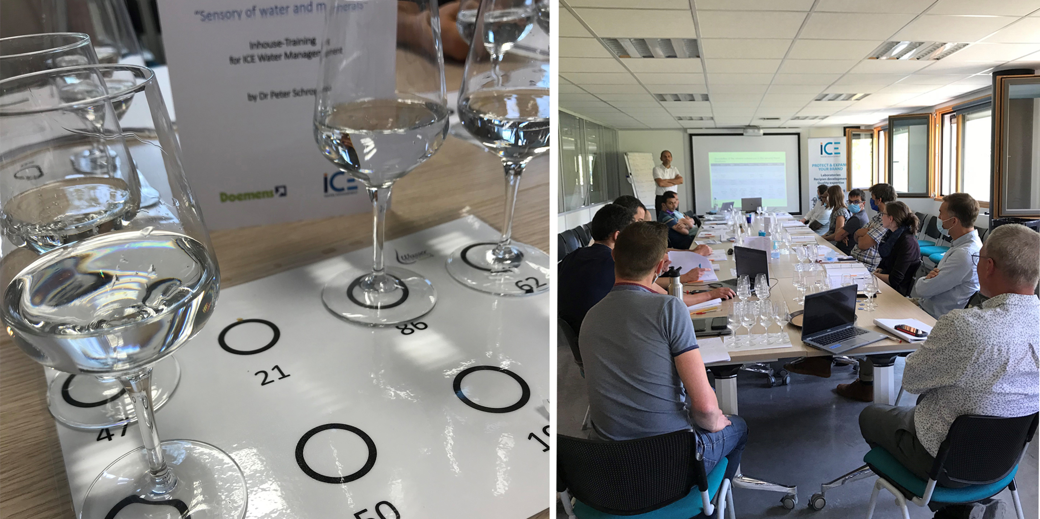 recettes d'eau et analyses sensorielles