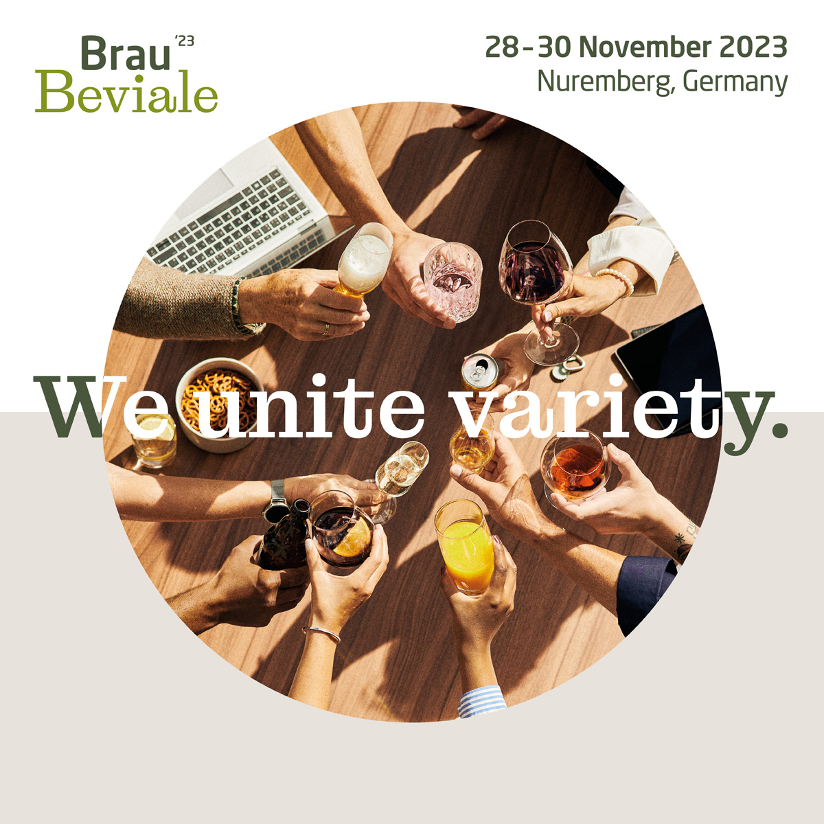 Image de promotion du salon Brau Béviale 2023 ayant eu lieu du 28 au 30 novembre 2023