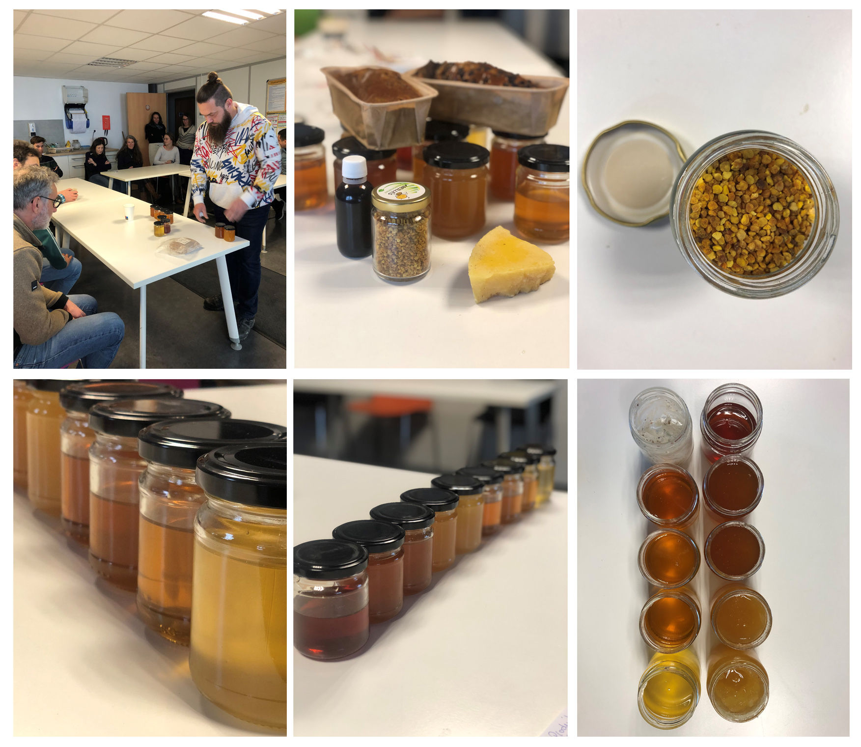 atelier produits de la ruche - workshop on beehive products